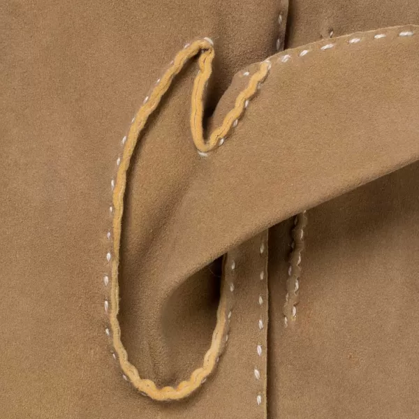 Thomas Riemer Wien Sand-Colored Gloves "Offizier" Made Of Deerskin