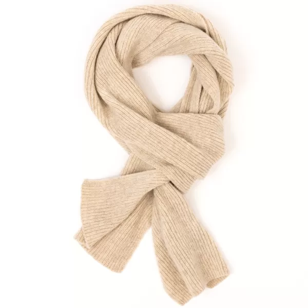 William Lockie Scarf "Ribbed Scarf" Made Of Pure Lambswool - 3 Ply