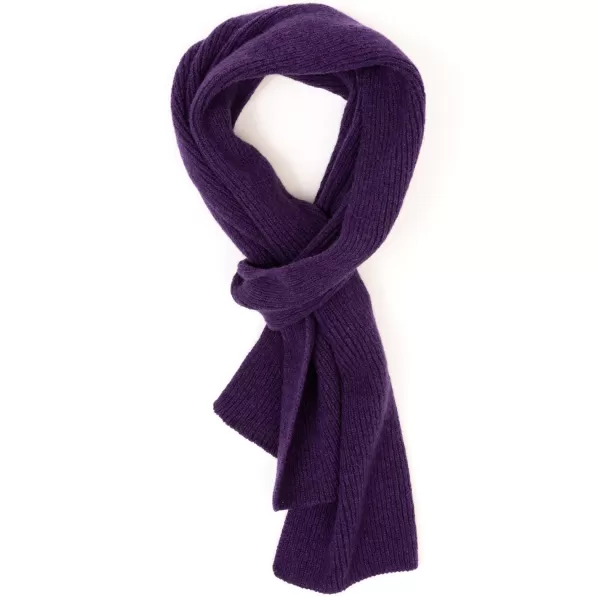 William Lockie Scarf "Ribbed Scarf" Made Of Pure Lambswool - 3 Ply