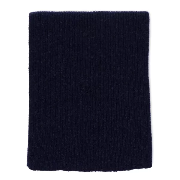 William Lockie Scarf "Ribbed Scarf" Made Of Pure Lambswool - 3 Ply