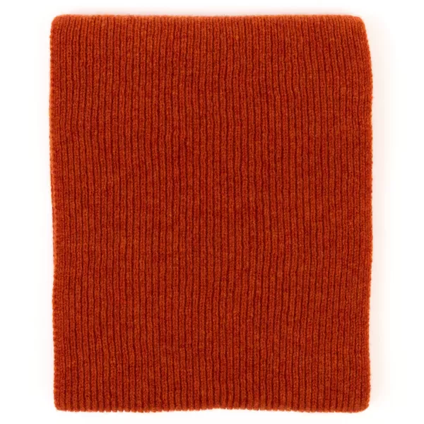 William Lockie Scarf "Ribbed Scarf" Made Of Pure Lambswool - 3 Ply