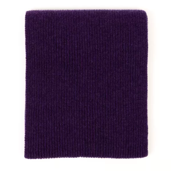 William Lockie Scarf "Ribbed Scarf" Made Of Pure Lambswool - 3 Ply