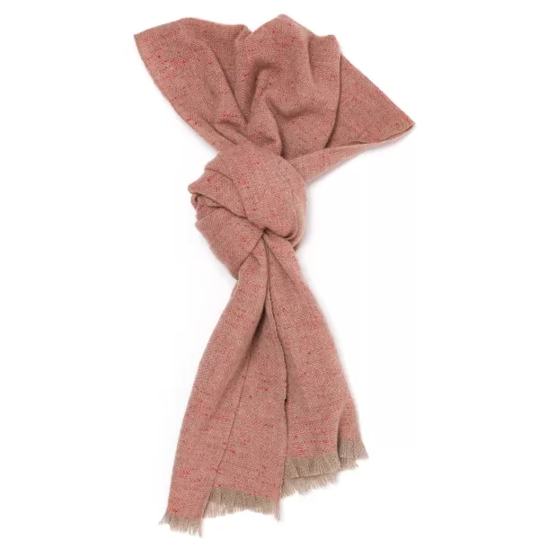 Cesare Attolini Scarf "Tweed Jacquard" Made Of Pure Cashmere - Handmade