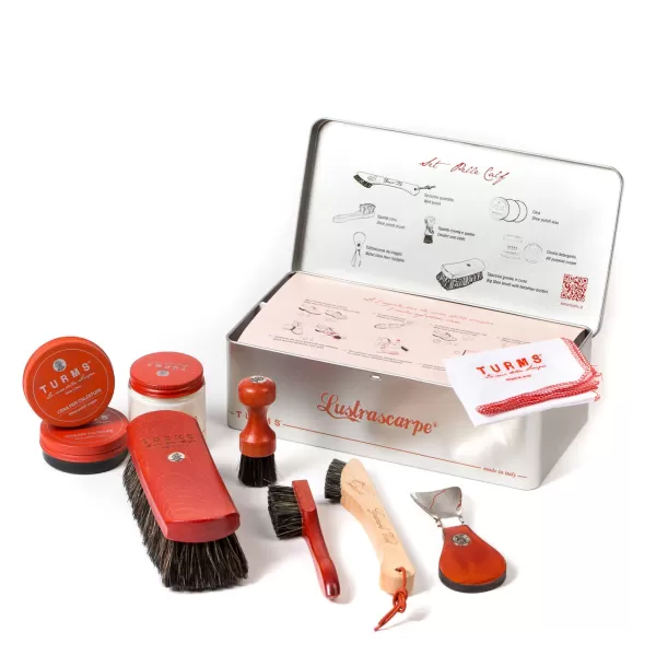 Turms Shoe Cleaning Set "Lustrascarpe Calf" -Purely Handcrafted