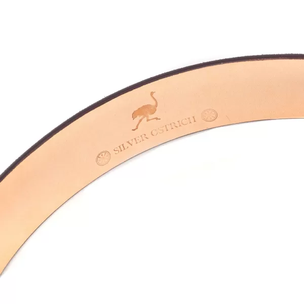 Silver Ostrich X Mj: Western-Gurtel "New Mexico" Aus Dunkelbraunem Wil