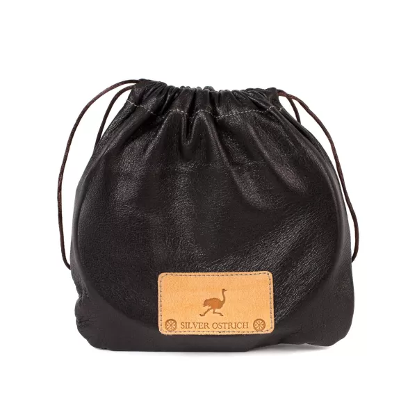 Silver Ostrich X Mj: Western-Gurtel "New Mexico" Aus Dunkelbraunem Wil