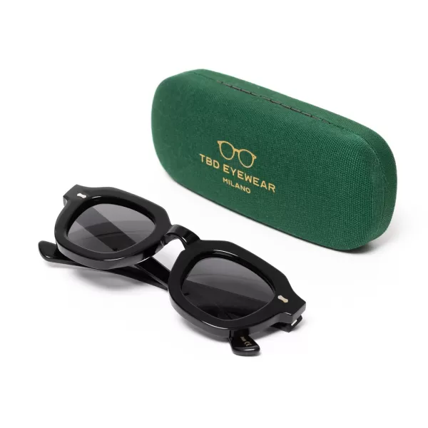 TBD EYEWEAR Sonnenbrille "Juta Black" Mit Grauen Glasern - Handarbeit
