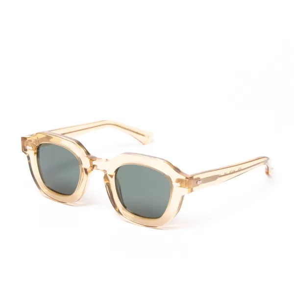 TBD EYEWEAR Sonnenbrille "Juta Champagne" Mit Grunen Glasern - Handarbeit