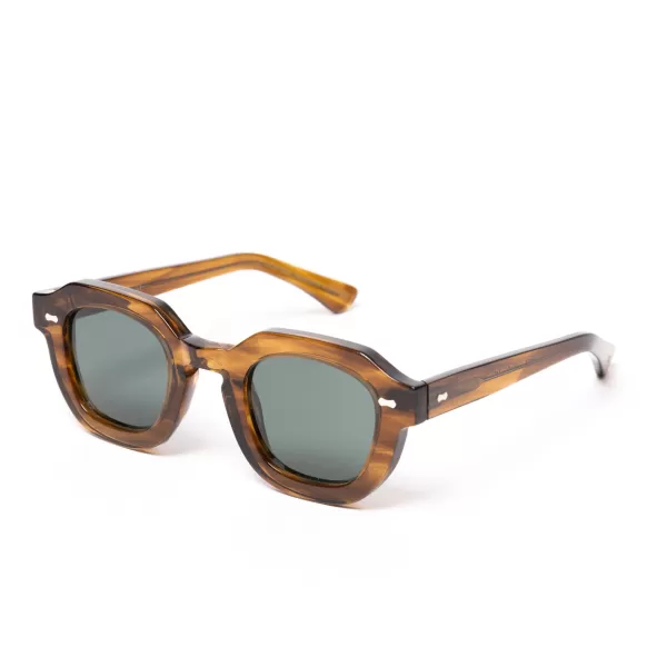 TBD EYEWEAR Sonnenbrille "Juta Earth" Mit Grunen Glasern - Handarbeit
