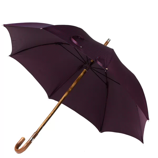 Maglia Stick Umbrella "Lord" With Polished Chestnut Wood Handle - Purely Hand