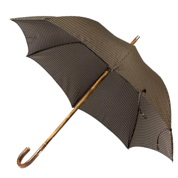 Maglia Stick Umbrella "Lord" With Polished Chestnut Wood Handle - Purely Hand