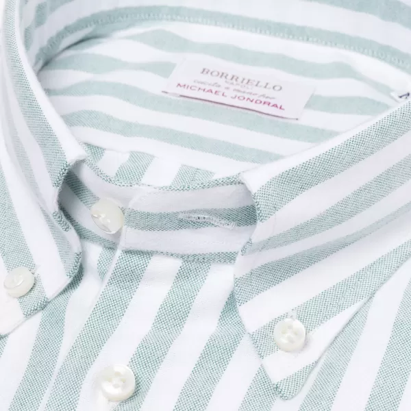 Borriello Striped Pure Cotton Sports Shirt "New Ivy-League" - Linea Passion