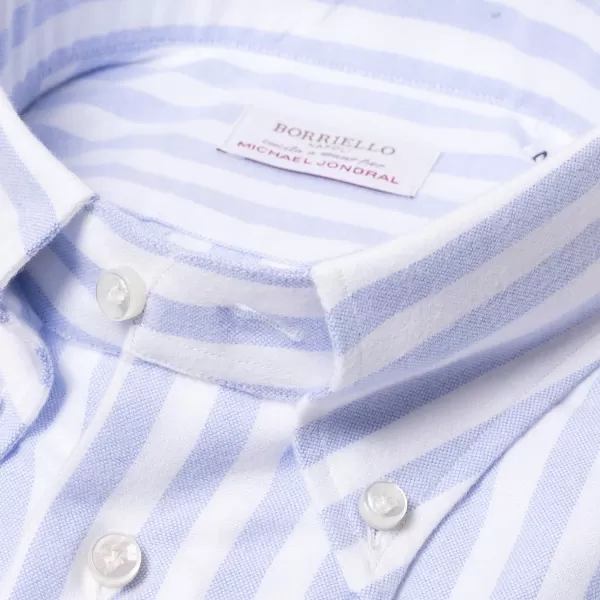 Borriello Striped Pure Cotton Sports Shirt "New Ivy-League" - Linea Passion