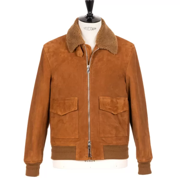 Valstar Suede Leather Jacket "Aviatore" - Lamb Suede