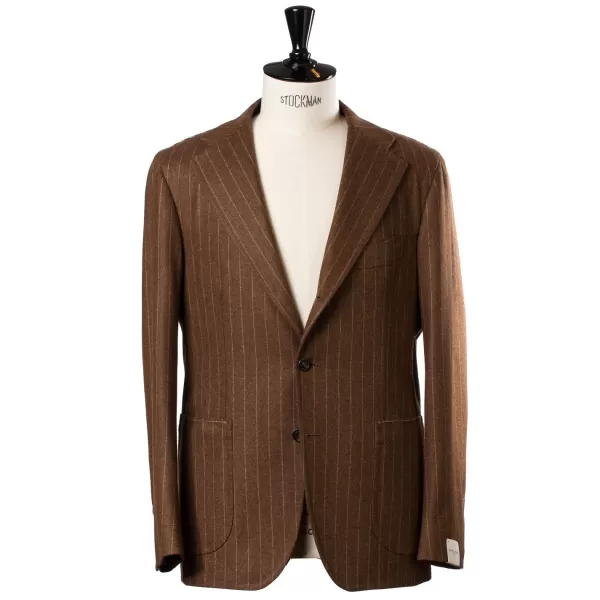 Orazio Luciano Suit "Vintage-Chalkstripe" Made Of Pure Wool "Vintage Fox" By Fox Brot