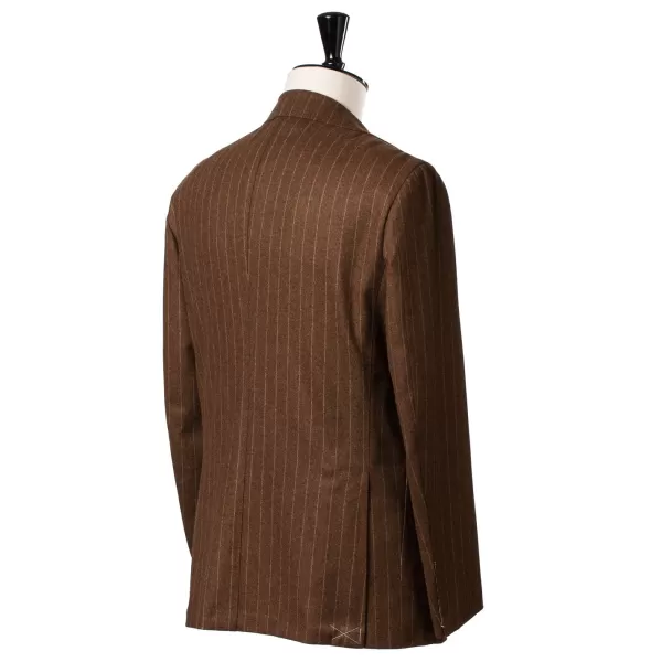 Orazio Luciano Suit "Vintage-Chalkstripe" Made Of Pure Wool "Vintage Fox" By Fox Brot