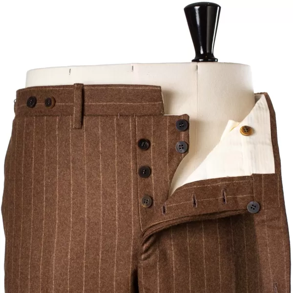 Orazio Luciano Suit "Vintage-Chalkstripe" Made Of Pure Wool "Vintage Fox" By Fox Brot