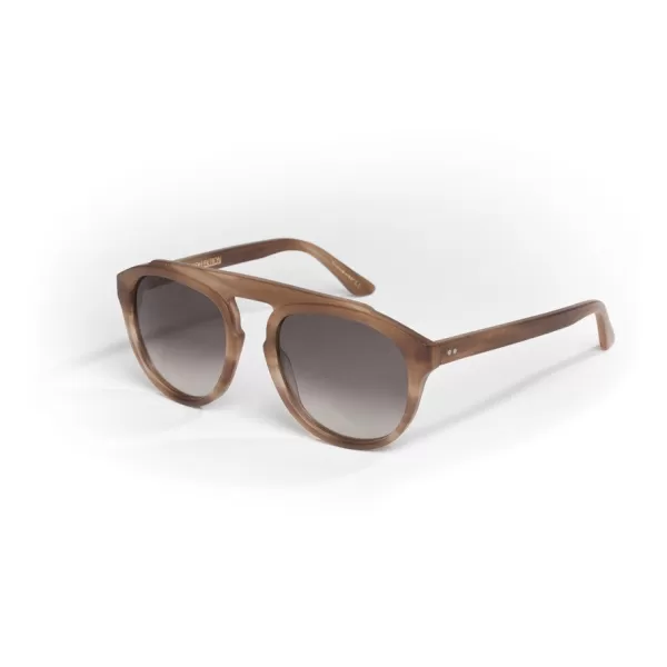 Lunettes Kollektion Sunglasses In Matte Tortoise "Grand Tour"