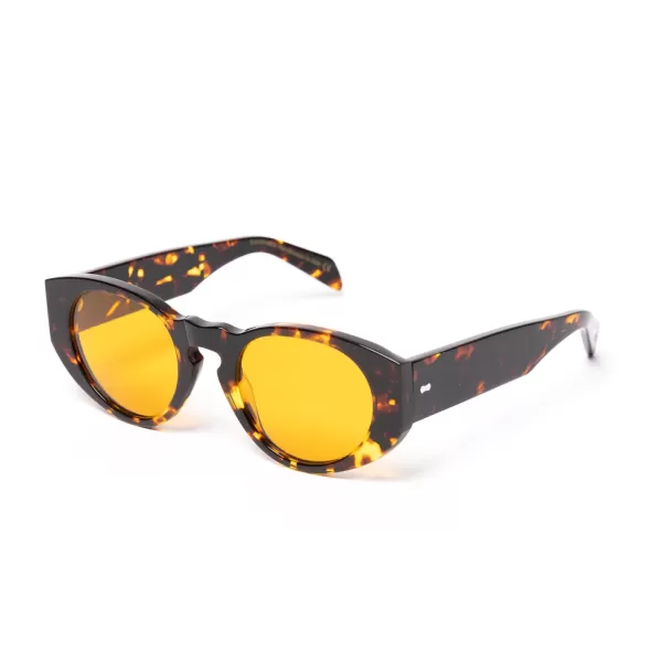 TBD EYEWEAR Sunglasses "Madras Havana" With Saffron Lenses - Purely Handcrafted