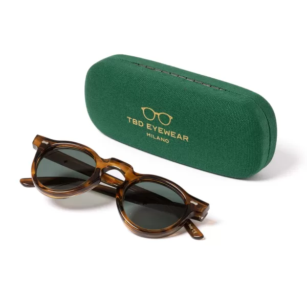 TBD EYEWEAR Sunglasses "World Earth Bio" With Green Lenses - Handmade