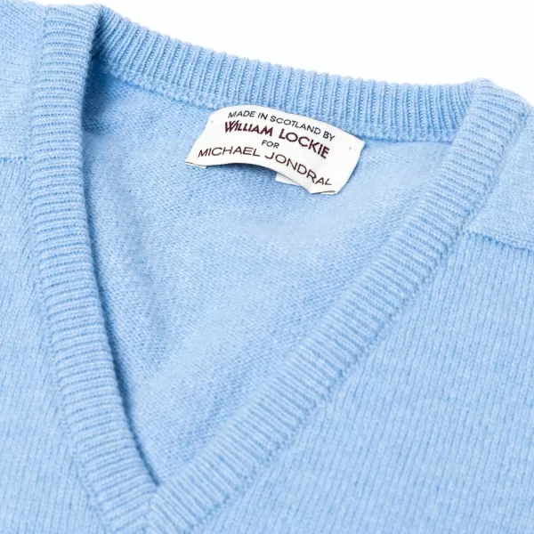 William Lockie Sweater "Leven Vee" Made Of Geloong Lambswool - 2 Ply