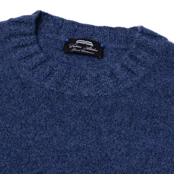 Cesare Attolini Sweater "Val Pusteria" In Pure Cashmere - Duvet Melange