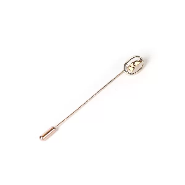Barbarulo Napoli Tie Pin "San Gennaro" Made Of Sterling Silver - Handcrafted