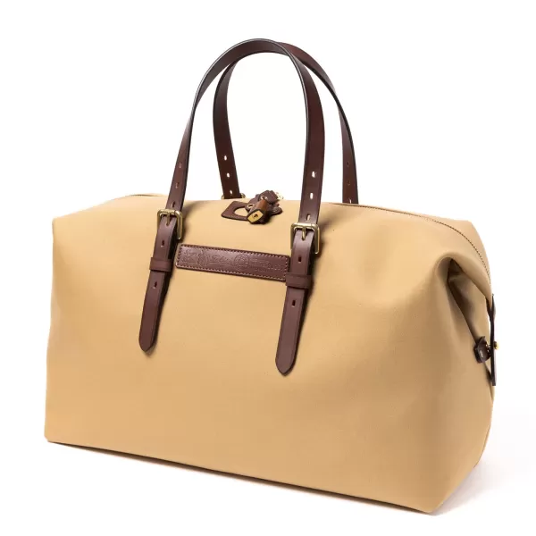Felisi Travel Bag "Happy Weekend" Made Of Cotton Canvas And Saddle Leather -