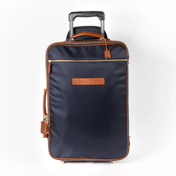 Felisi Trolley "Carry On" Made Of Nylon And Saddle Leather
