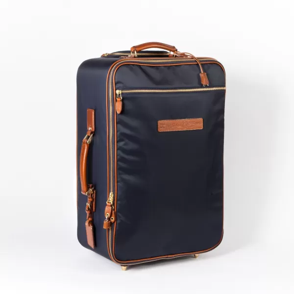 Felisi Trolley "Carry On" Made Of Nylon And Saddle Leather