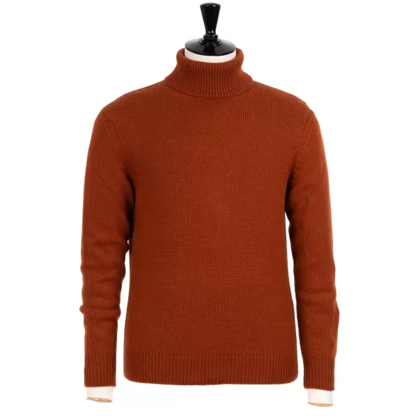 Cesare Attolini Turtleneck Sweater "Val Gardena" In Pure Cashmere