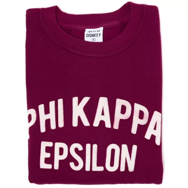 Specials X MJ Wild Donkey X Mj: Sweatshirt With Vintage Letters "Phi Kappa Epsi