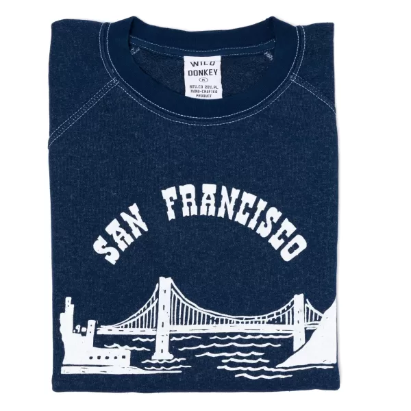 Specials X MJ Wild Donkey X Mj: Sweatshirt With Vintage Print "San Francisco&Qu