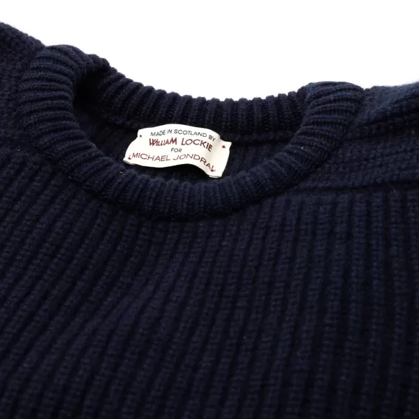 William Lockie Exclusive X Mj: Sweater "Luxury Saddle Crew"