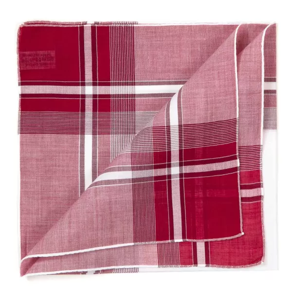 Simonnot-Godard Wine Red Handkerchief "Positano" Made From Pure Cotton