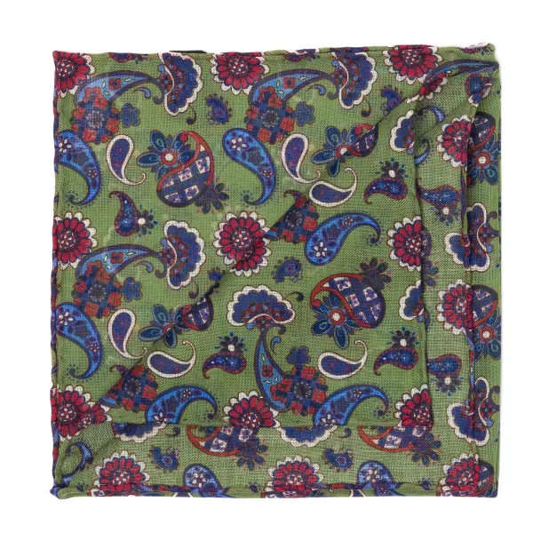 Petronius Wool And Silk Pocket Square "Vintage 54
